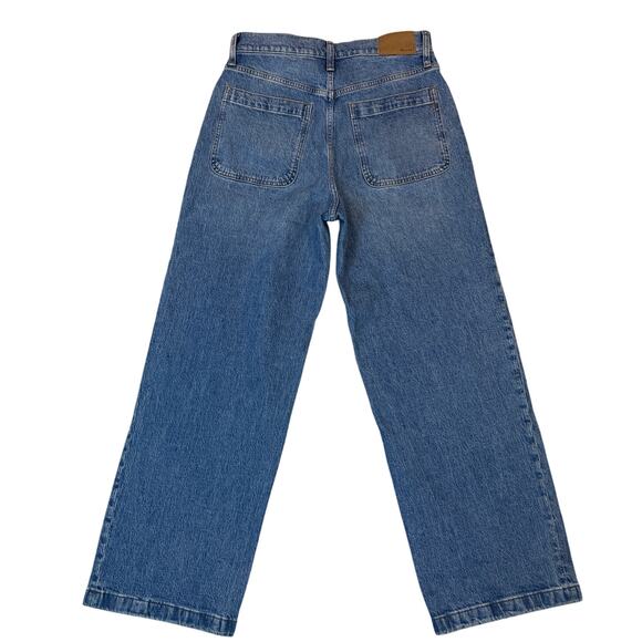 Womens Madewell The Perfect Vintage Wide Leg Jeans Size 29  Blue  Zip Fly - Picture 2 of 9